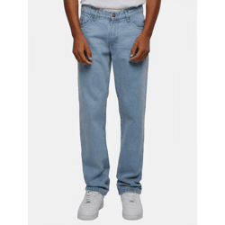 bequeme URBAN CLASSICS Herren Jeans Straight Fit Denim-Hose mit Baumwolle Blau