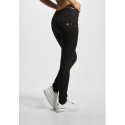 lässige Freddy Damen Jeans Skinny Fit Schwarz
