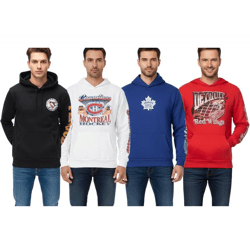 Hollister X NHL Herren Hoodie mit Team-Logo-Aufdruck Baumwoll-Pullover 322-221-1606 verschiedene Teams Pittsburgh Penguins (Schwarz), Montr