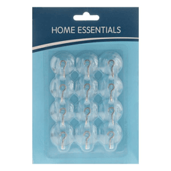 Saughaken, Metall, 12er Set, 3cmD