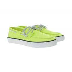 SPERRY Bahama 2.0 Canvas Boots-Schuhe nachhaltige Damen Freizeit-Schuhe mit Memory-Schaum Sohle STS88708 Lime-Grün