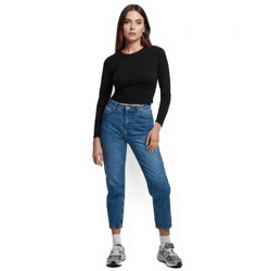 UNEFFECTED Damen Slim Fit Jeans blau