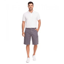U.S. POLO ASSN. Herren Freizeit-Cargo Shorts leichte Freizeit-Shorts mit U.S. Polo Stickerei kurze Hose 143 68147 52661 381 Grau
