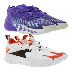 adidas Basketball-Schuhe nachhaltige Hallen-Schuhe Sneaker HR0710 Donovan Mitchell D.O.N. Issue 4 in Lila/Blau/Beige oder GY8965 Damian Lil