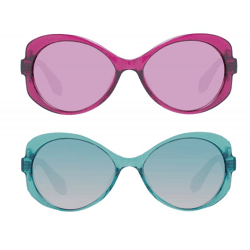 adidas Damen Sonnenbrille Schmetterlings-Brille Gradient-Brille UVA & UVB Schutz Filterkategorie 2 Urlaubs-Brille Violett oder Türkis