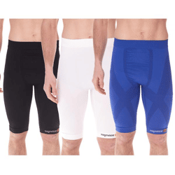 megmeister Herren Kompressions-Shorts mit Body-Mapping-Belüftung Rad-Shorts Antibakteriell und Geruchshemmend Kompressions-Bekleidung BC31