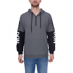 vsct LonDon 2In1 Herren Hoodie im 2-in-1-Look Baumwoll Kapuzen-Pullover 5643324 Grau/Schwarz
