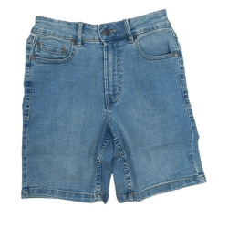 Denim Project Damen Jeans-Short stylische Denim-Hose mit Five-Pocket-Style Baumwoll-Hose DPColl2-004 403 Blau