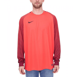 NIKE Gardien Longsleeve Herren Torwart-Trikot mit Dry-Fit Langarm-Shirt Fußball 725882-671 Rot/Schwarz