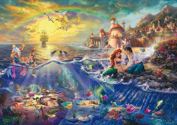 Disney, Arielle - 1000 Teile Puzzle (Thomas Kinkade)
