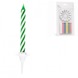 Amscan taartkaarsen Spiral set van 24