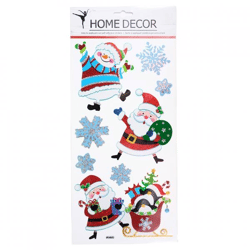 Muurstickers kerstman 35 x 18 cm