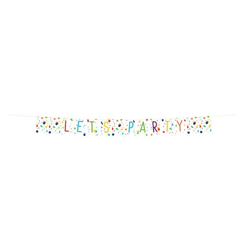 Confetti Birthday - Wimpelkette - 185 x 19 cm