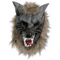 Vollmaske Wolf - Adult