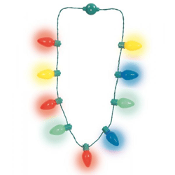 Lichter-Halskette; 95 cm L., Bat. enthalten
