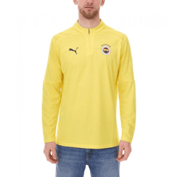 PUMA Fenerbahce Istanbul 1/4 Zip Top Herren Trainings-Shirt Sport-Shirt mit DryCell 778123 11 Gelb