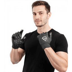 EGREGIE Herren Fahrrad-Handschuhe mit Fleecefutter Lauf-Handschuhe mit Smartphone Handy Touchfunktion Sport-Handschuhe Schwarz