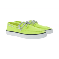 SPERRY Bahama 2.0 Canvas Boots-Schuhe nachhaltige Damen Freizeit-Schuhe mit Memory-Schaum Sohle STS88708 Lime-Grün