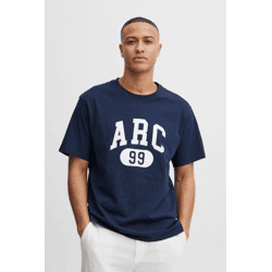 klassisches SOLID SDFinlee Herren T-Shirt mit Rundhals Shirt 21107749-194010 Blau
