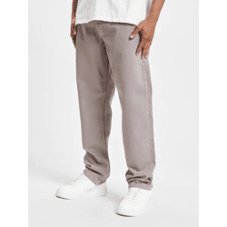 lässige DEF Herren Jeans Straight Fit Reißverschluss mit Baumwolle Dunkelgrau