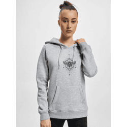 bequemer Mister Tee Damen Hoodie 300 g/m² mit Baumwolle Grau