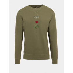 modernes Mister Tee Herren Sweatshirt mit Baumwolle Khaki