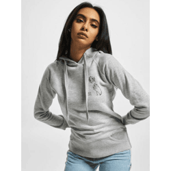 lässiger Mister Tee Damen Hoodie mit Baumwolle Grau