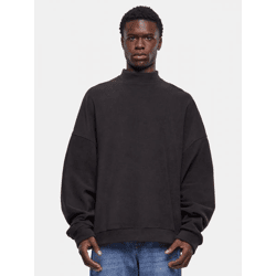 lässiges Urban Classics Herren Sweatshirt Oversize Fleece 230 g/m² Schwarz