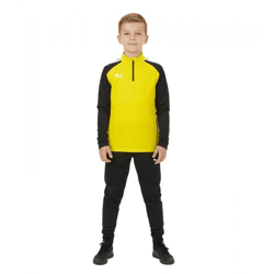 PUMA Teamliga 1/4 Zip Top Kinder Sweatshirt nachhaltiges Trainings-Shirt mit dryCELL Sport-Shirt 657237 07 Gelb