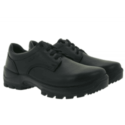 Alpina Kapla Damen & Herren Arbeits-Schuhe mit herausnehmbarer Sohle Sicherheits-Schuhe Echtleder-Schuhe 69012 Schwarz