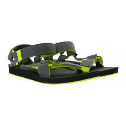 TEVA Original Universal Herren Trekking-Sandale nachhaltige Sommer-Sandale mit EVA-Gummisohle Outdoor-Sandale 1004006 Schwarz/Grau/Lemon-Gr