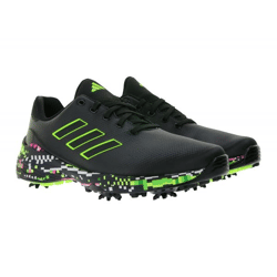 adidas ZG23 nachhaltige Damen Golf-Schuhe mit Lightstrike-Dämpfung Sport-Schuhe mit austauschbaren Cleats IE2140 Schwarz/Grün