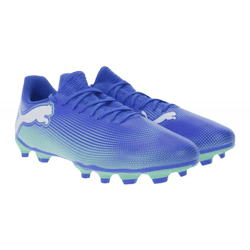 PUMA FUTURE 7 PLAY FG/AG Fußball-Schuhe Trainings-Schuhe Sport-Schuhe Schnür-Schuhe Fitness-Zubehör 107939 01 Blau/Grün