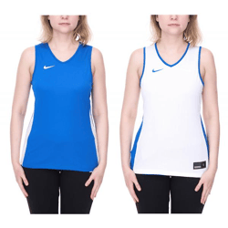 NIKE Team Basketball Reversible Damen Tank-Top mit Dri-FIT-Technologie Trainings-Shirt wendbares Sport-Shirt NT0213-463 Blau/Weiß