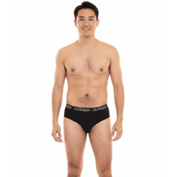 Kappa Herren Slip mit Baumwoll-Stretch Unterwäsche mit Logobund Unterhose 711167 Schwarz
