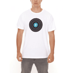 BAD+MAD Antwerp Tee Herren Kurzarm-Shirt mit großem Front-Print Baumwoll-T-Shirt BMTR003 Weiß