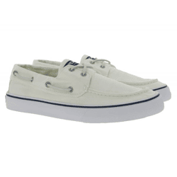 SPERRY Bahama II SW Herren Bootsschuhe Leinen-Schuhe STS22016 Weiß