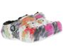 crocs Classic Lined Tie-Dye Kinder Haus-Schuhe gefütterte Clogs mit Dual-Crocs-Comfort 206683-0C4 Bunt