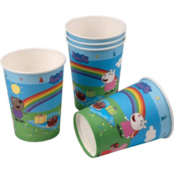 Peppa Pig - 6 Papp-Becher - 200 ml