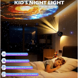 Galaxy Projektor 2-in-1 , Projektor + Nachtlicht in einem