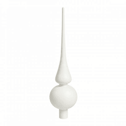 Deco Heitmann kerstboom piek glas wit 25 cm