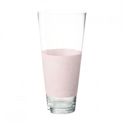 J-Line Vase Delph Glas hellrosa 45 cm