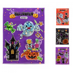 Halloween 3D stickers 4 assorted