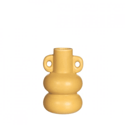 Vase Chubby gelb 12 cm