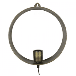 Countryfield Wandleuchte Largo Messing EU-Stecker 29,5 cm