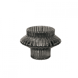 PTMD Kerzenleuchter Milandi duo grau 6 cm