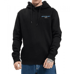 Denim Project Logo Color Herren Kapuzen-Pullover Hoodie mit Kängurutasche Baumwoll-Pullover DP-10023-026 001 Schwarz