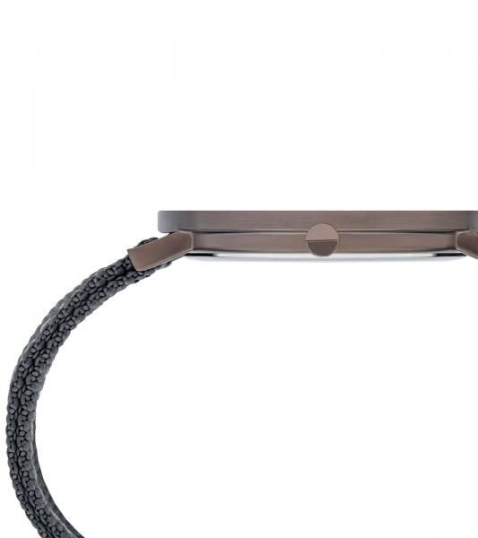Pierre Cardin Herren Armband-Uhr analoge Quarz-Uhr mit Textil-Armband 3ATM 41mm CBV.1036 Grau/Braun