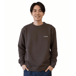 STONES Herren Pullover Baumwoll-Sweater Rundhals-Ausschnitt Oversize Schnitt Sweatshirt 400gsm Dunkel-Braun