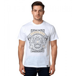 RE:COVERED X DUNGEONS & DRAGONS Herren T-Shirt BEHOLDER Baumwoll-Shirt Rundhals-Shirt RCHAS173 Beige